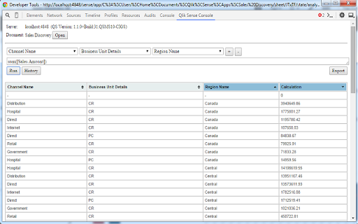 Qlik Sense Console