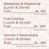 Rajdhani menu 3