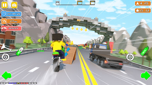 Screenshot Blocky Bike Rider: Moto Racing