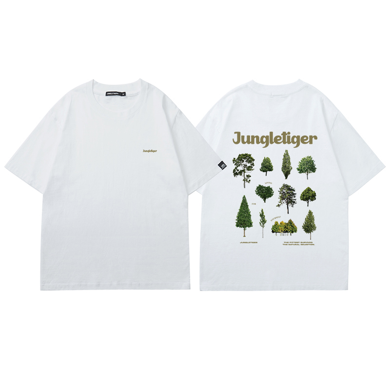 Title 3, Camiseta vintage holgada con estampado de plant...