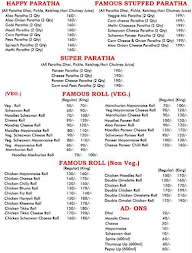 Loving Paratha & Roll menu 1