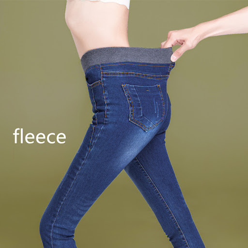 Title 9, Womens High Waist Plus Size Elastic Fleece Jea...