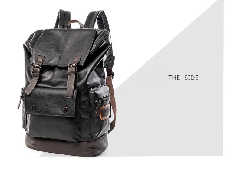 Title 9, Mochila de couro masculina de alta qualidade, j...