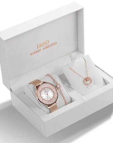 Ensemble montre femme bracelet en m - 0