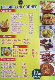 Rr Biriyani Corner menu 1