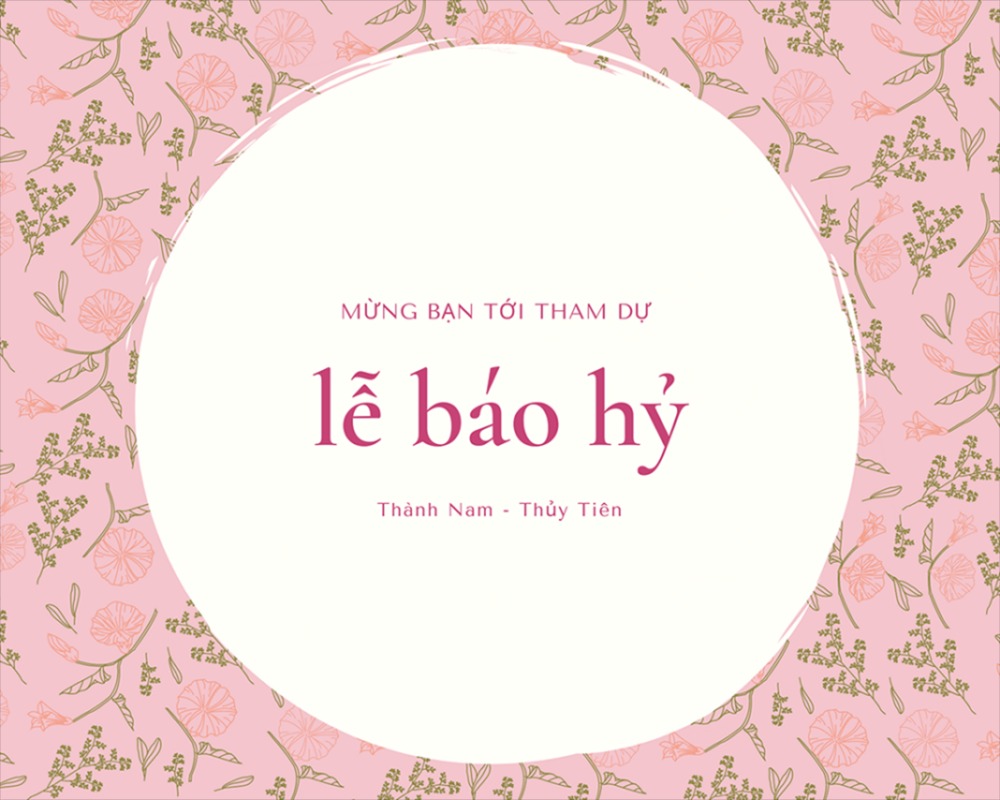 thiệp báo hỷ