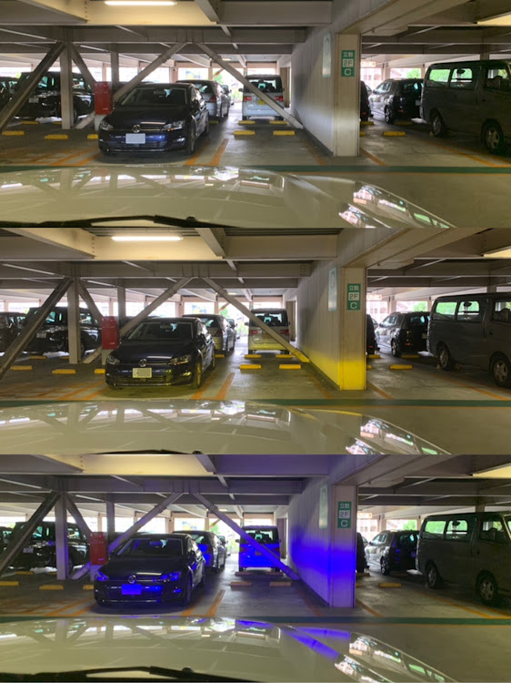 ランドクルーザー100のLEDフォグ・3色フォグ・真っ青・ステッカーチューンに関するカスタム事例の投稿画像2枚目
