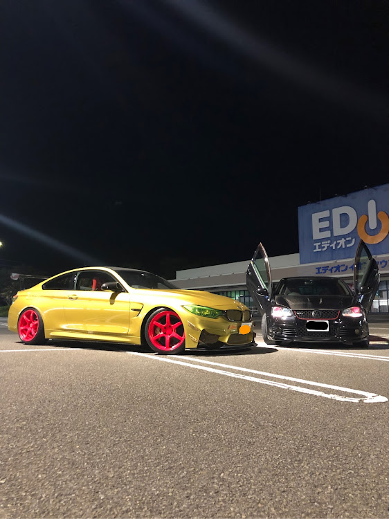 M4 クーペのふじPさんコラボ・真夜中コラボ・眠れません寝てません・撮影会・御前崎マリンパークミーティング前に関するカスタム事例の投稿画像2枚目