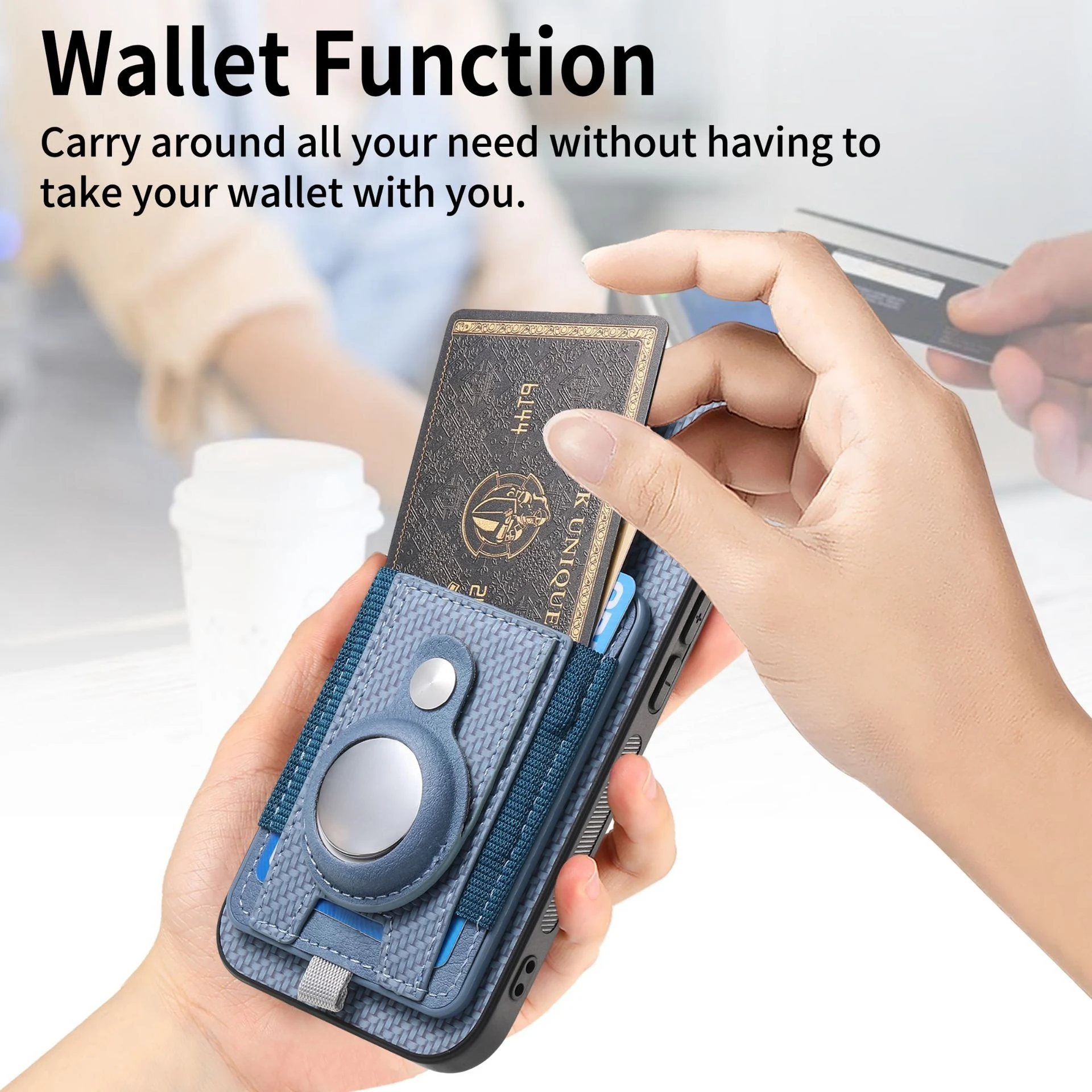 Title 13, Fashion Storage AirTag Magnetic Phone Case prov...
