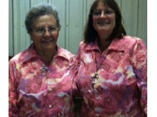 Aunt Laura and Peggy (2012 memorial day; volunteering)