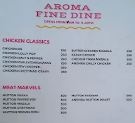 Aroma Fine Dine menu 8