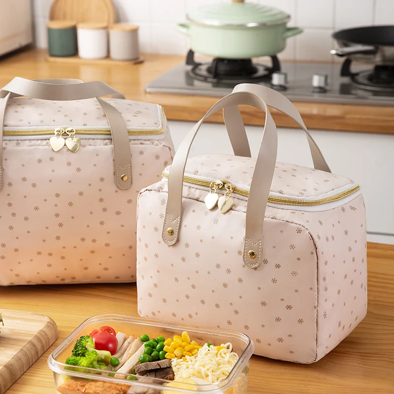 Nordijska Bento torba sa aluminijumskom folijom, debelim patent zatvaračem i prenosivom PE kutijom za ručak
