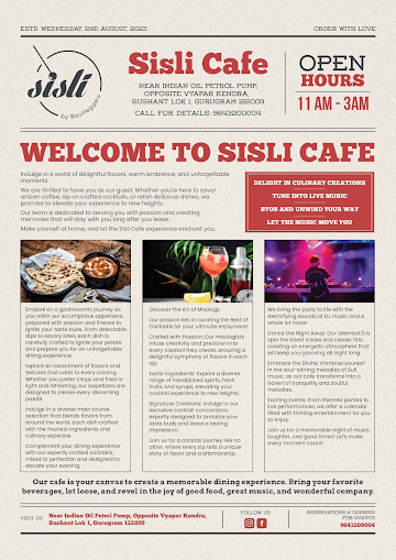 Sisli Cafe By Bootleggers menu 