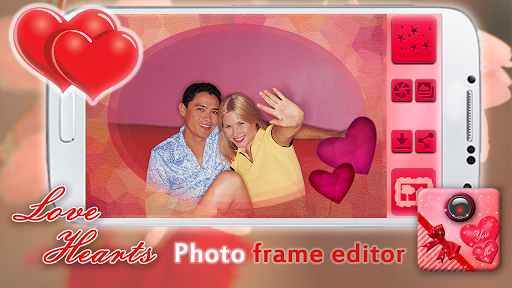 Love Hearts Photo Frame Editor