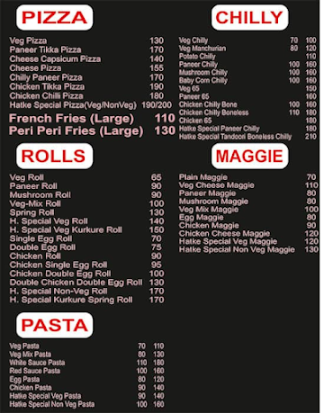 Hatke Momos menu 