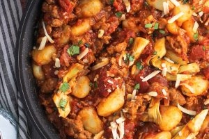 Gnocchi with Italian Sausage and Homemade Marinara
