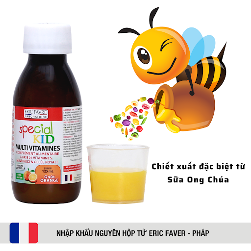 SPECIAL KID MULTIVITAMINES - Siro bổ sung vitamin và khoáng chất - Nhập khẩu Pháp (125ml)