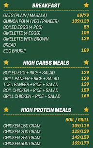 The Healthy Point menu 1