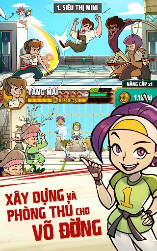Xây dựng và phòng thủ cho võ đường trong Kung Fu Clicker