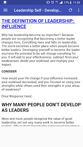 Leadership Self - Development