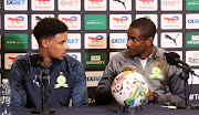 Mamelodi Sundowns coach Rulani Mokwena and captain Ronwen Williams ahead of their CAF Champions League semifinal pre-match press conference at Loftus.