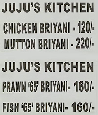 Juju's Kitchen menu 1