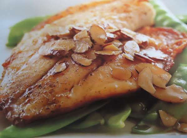 Pan Seared Tilapia w/ Almond Browned Butter_image