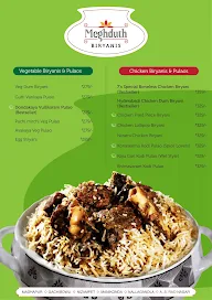 Meghduth Biryanis menu 1