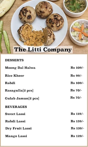 The Litti Company menu 