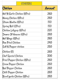 The Golden Noodles menu 5