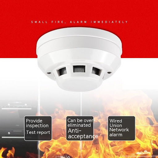 Title 5, Household 12V Wired Smoke Alarm Fireproof Home ...