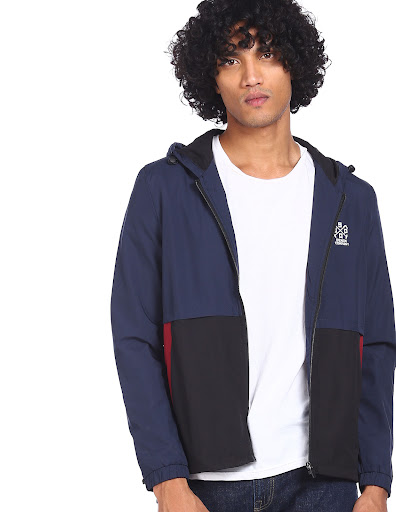 U.S. Polo Men Navy Brand Hooded Jacket in Edappally - magicpin | January, 2023