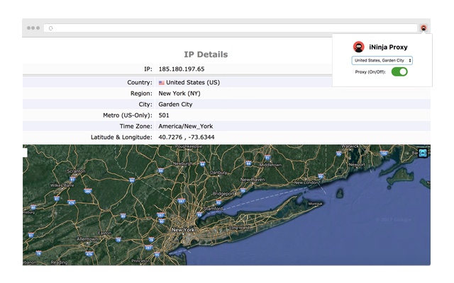 iNinja VPN & Proxy with Ad blocker for Chrome