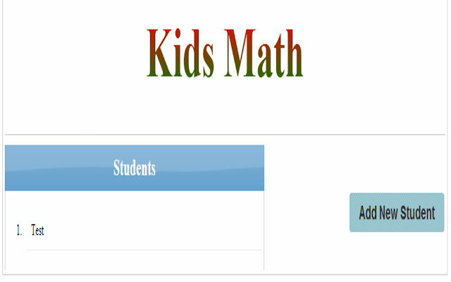 Kids Math chrome extension