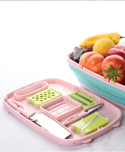 Title 4, Folding Fruit Basket Kitchen Knife Shredded Veg...