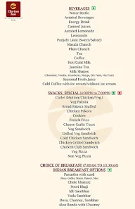 Prism Dine - Clarion Inn Amps menu 1