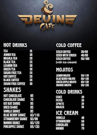 Devine Cafe menu 1