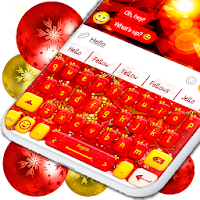 Red Christmas Keyboard  X-mas Themed Keyboards