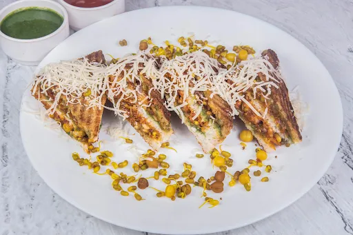 Sprout Masala Cheese Grilled Sandwich