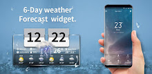 Transparent temperature forecast widget&clock APK