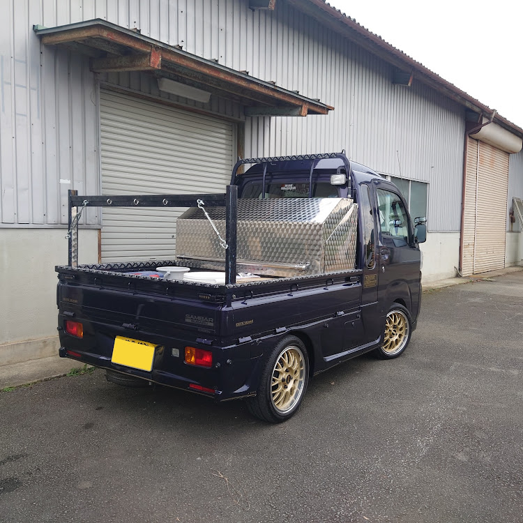 ハイゼットトラックのサンバートラック・BBS・ぼちぼちスタッドレスに・ガチャガチャ・ネタがないに関するカスタム事例の投稿画像1枚目