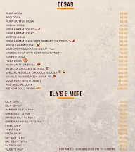 Bismillah Dosa menu 1