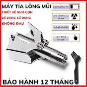 Dụng Cụ Tỉa Lông Mũi - Máy Tỉa Lông Mũi, Tiện Lợi Không Đau, Cắt Gọn, Tặng Kèm Que Làm Sạch - Bảo Hành 12 Tháng