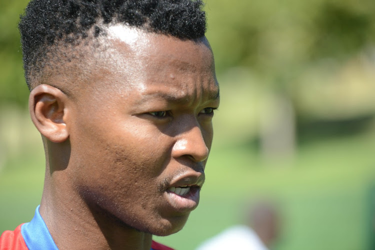 Mandla Masango during the Supersport United Media Open Day at Megawatt Park on March 08, 2017 in Johannesburg, South Africa.