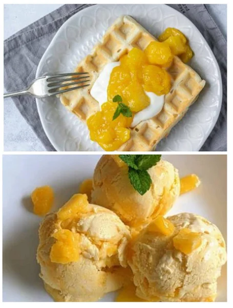 Alphanso Mango Waffle + 150ML Icecream