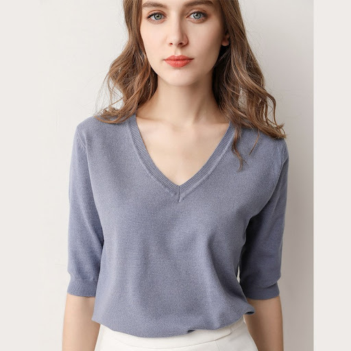 Title 5, Womens Loose Spring And Summer Five-point Slee...