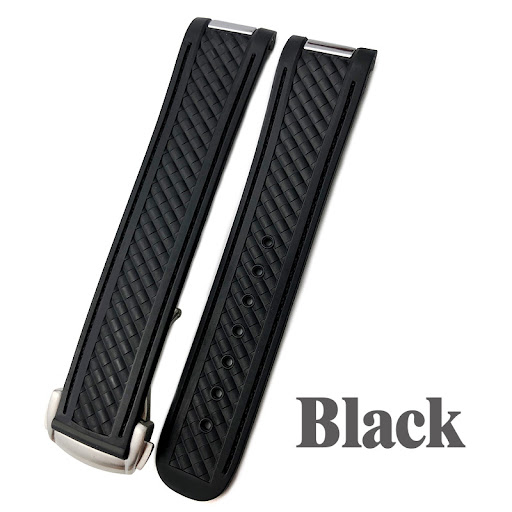 Black gray line silver buckle