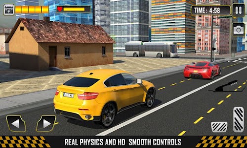 Android application Electric Taxi Car Simulator 3D screenshort