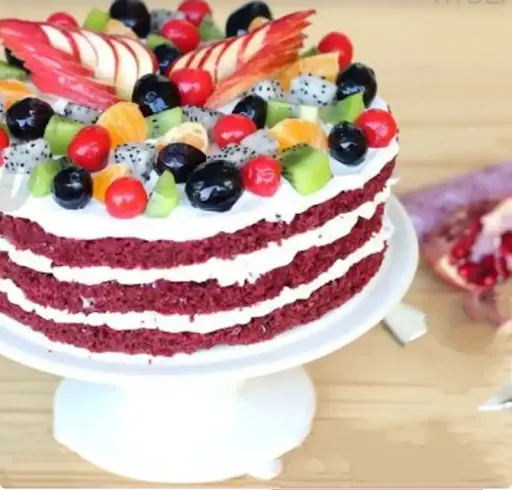 Red Velvet Fruit Cake