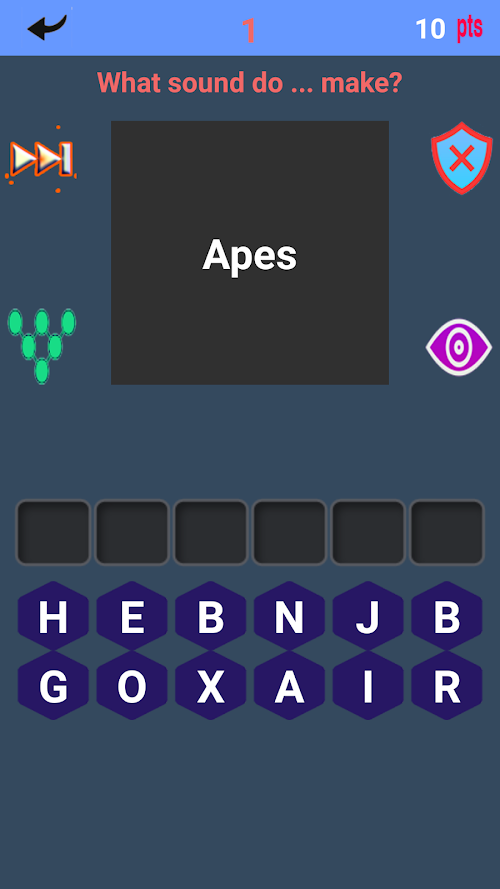 Android application Animal Sound Quiz screenshort